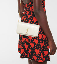 Saint Laurent Cassandre leather phone pouch