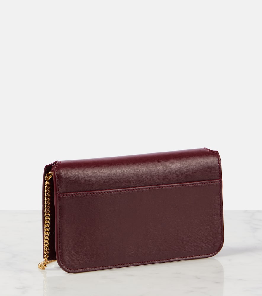 Saint Laurent Cassandre leather phone pouch