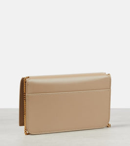 Saint Laurent Cassandre leather phone pouch