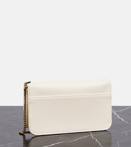 Saint Laurent Cassandre leather phone pouch