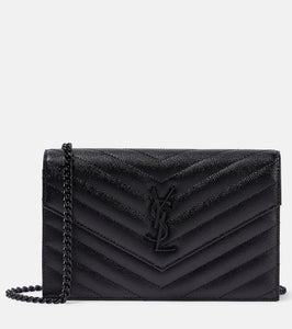 Saint Laurent Cassandre matelass√É¬© envelope leather wallet on chain. Shop Saint Laurent Shoulder Bags for women now.