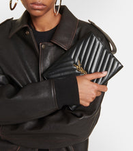 Saint Laurent Cassandre matelass√É¬© leather clutch