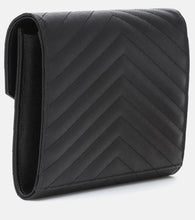 Saint Laurent Cassandre matelass√É¬© leather clutch