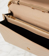 Saint Laurent Cassandre matelass√É¬© leather wallet on chain