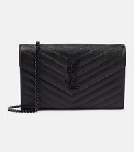 Saint Laurent Cassandre matelass√É¬© leather wallet on chain. Shop Saint Laurent Shoulder Bags for women now.