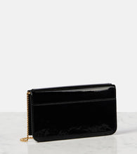 Saint Laurent Cassandre patent leather phone pouch