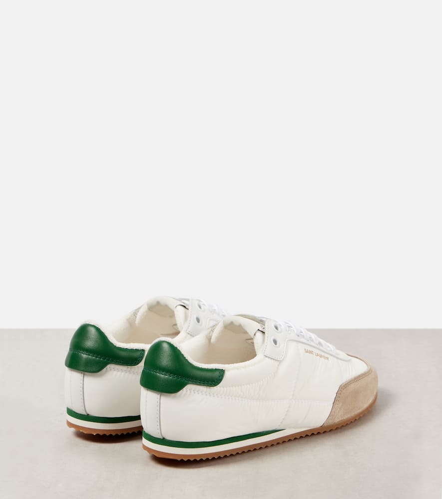 Saint Laurent Circle suede-trimmed sneakers