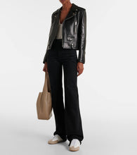 Saint Laurent Circle suede-trimmed sneakers