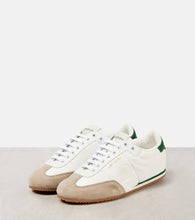 Saint Laurent Circle suede-trimmed sneakers