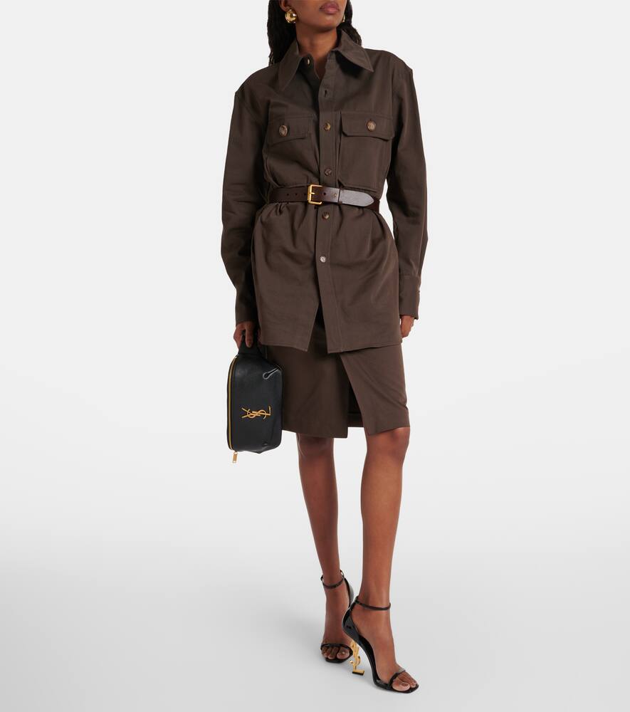 Saint Laurent Classic Monogram leather belt bag