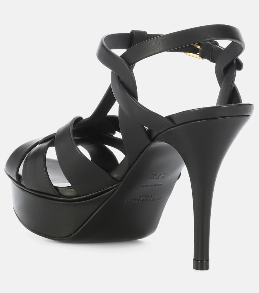 Saint Laurent Classic Tribute 105 leather platform sandals