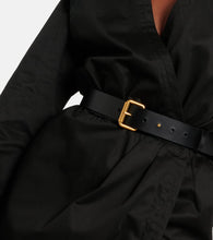 Saint Laurent Cotton and linen twill minidress