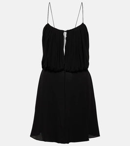 Saint Laurent Cr√É¬™pe jersey minidress