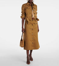 Saint Laurent Cropped cotton serge jacket