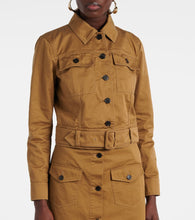 Saint Laurent Cropped cotton serge jacket