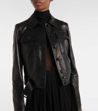 Saint Laurent Cropped leather jacket