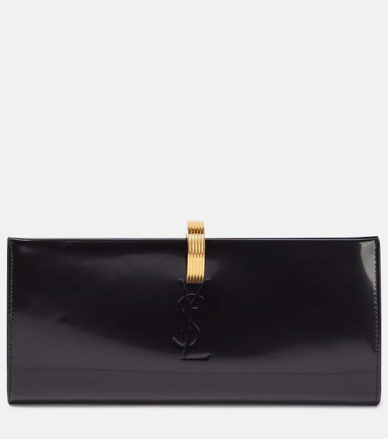 Saint Laurent Daria Minaudi√É¬®re leather clutch. Shop Saint Laurent Clutches for women now.