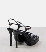 Saint Laurent Debbie 85 leather platform sandals