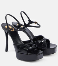 Saint Laurent Debbie 85 leather platform sandals