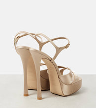Saint Laurent Debbie satin platform sandals