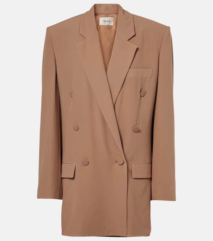 Saint Laurent Double-breasted silk blazer