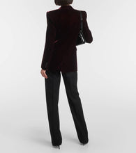 Saint Laurent Double-breasted velvet blazer