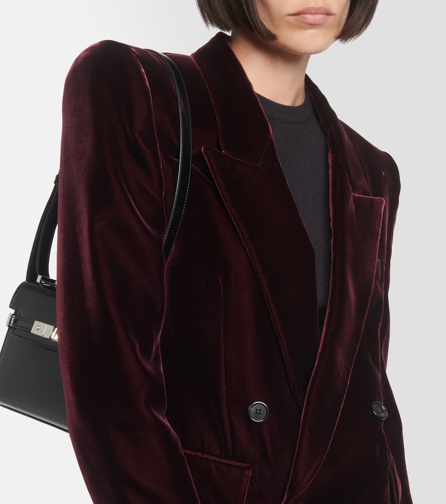 Saint Laurent Double-breasted velvet blazer