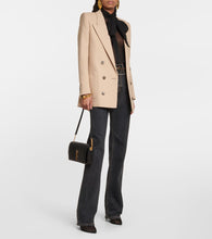 Saint Laurent Double-breasted wool gabardine blazer