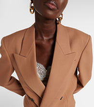 Saint Laurent Double-breasted wool gabardine blazer