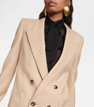 Saint Laurent Double-breasted wool gabardine blazer