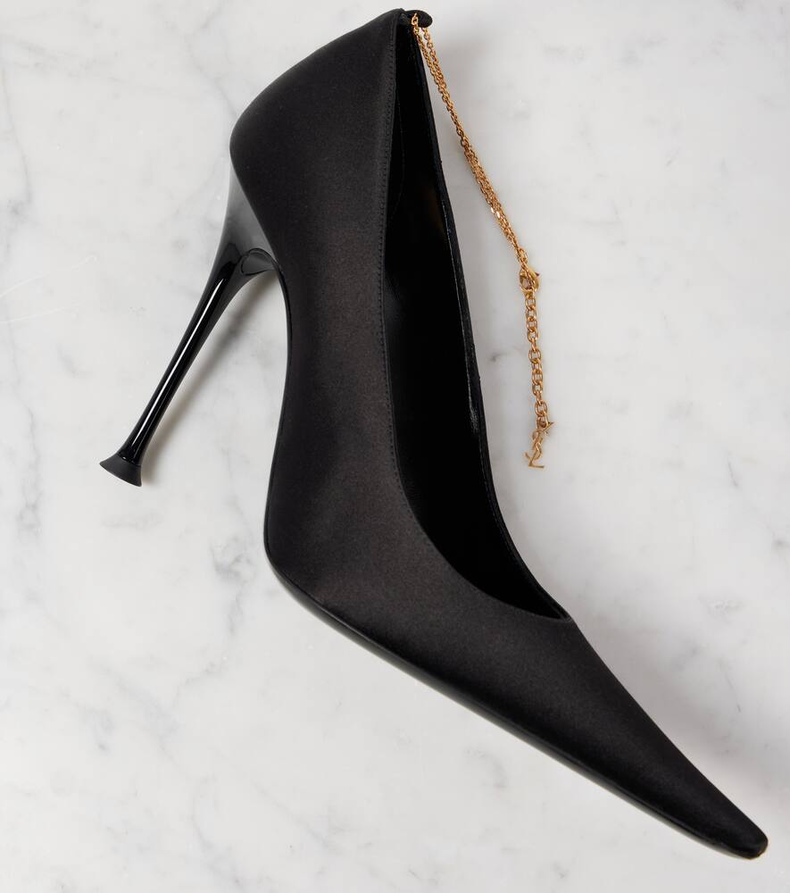 Saint Laurent Doville 110 chain-detail pumps