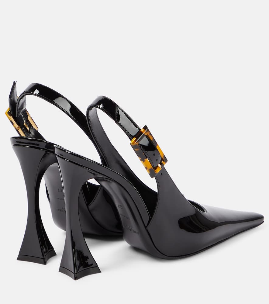 Saint Laurent Dune 110 patent leather slingback pumps