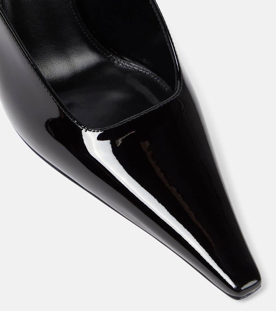 Saint Laurent Dune 110 patent leather slingback pumps