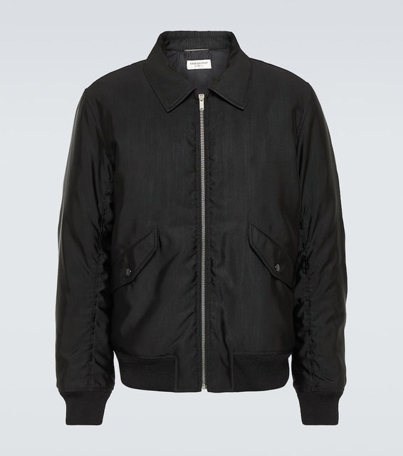 Saint Laurent Faille bomber jacket