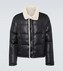 Saint Laurent Faux shearling-lined down jacket