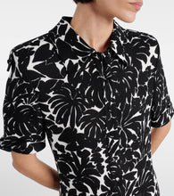 Saint Laurent Floral jersey shirt dress