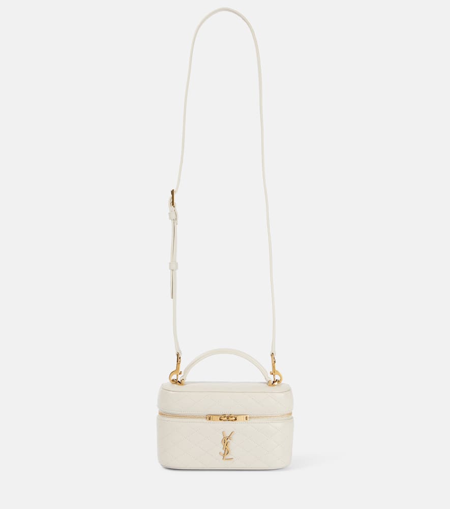 Saint Laurent Gaby Mini quilted leather vanity bag. Shop Saint Laurent Top-Handle Bags for women now.