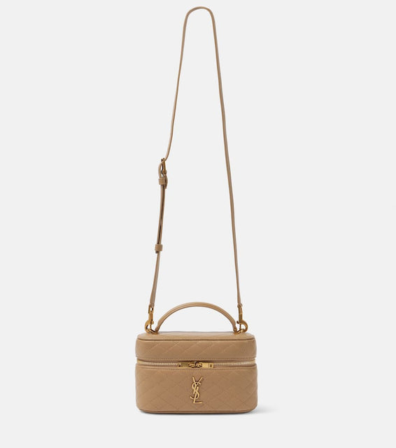 Saint Laurent Gaby leather vanity bag. Shop Saint Laurent Crossbody Bags for women now.