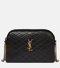 Saint Laurent Gaby quilted leather shoulder bag. Shop Saint Laurent Crossbody Bags for women now.