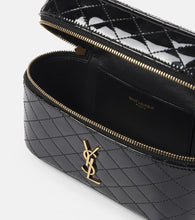 Saint Laurent Gaby quilted patent leather vanity bag