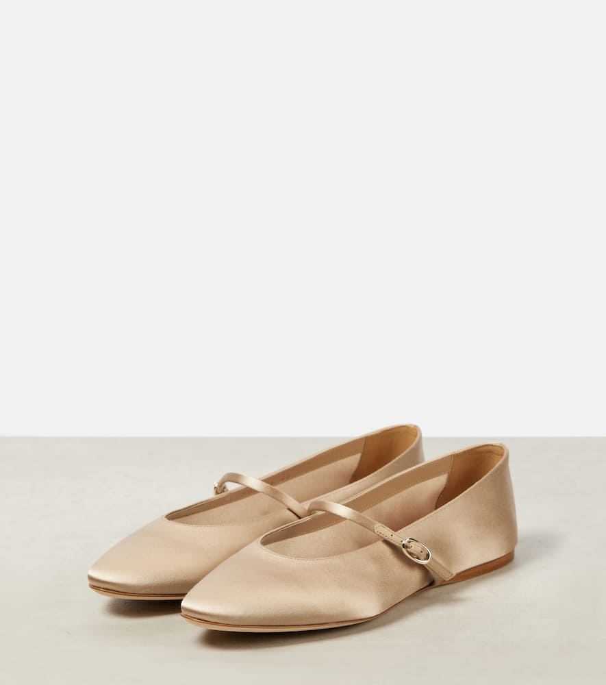 Saint Laurent Gio satin ballet flats