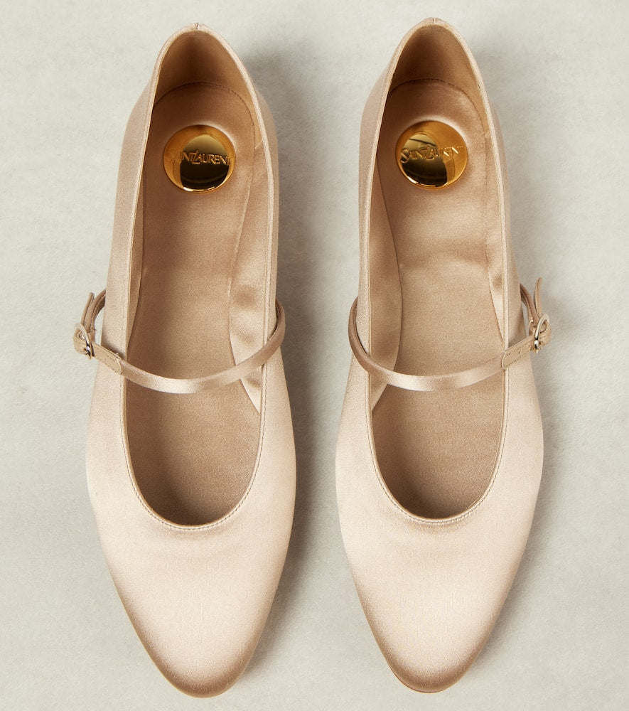 Saint Laurent Gio satin ballet flats