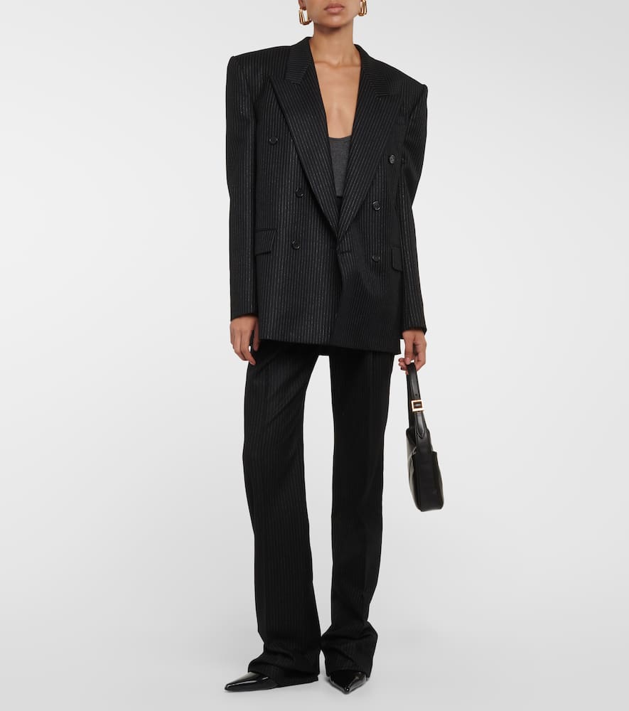 Saint Laurent Hacker 70 leather ankle boots