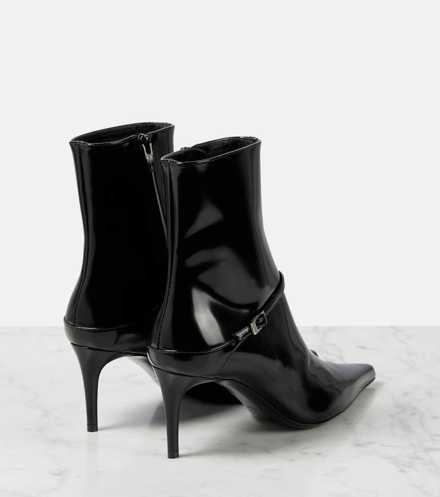 Saint Laurent Hacker 70 leather ankle boots