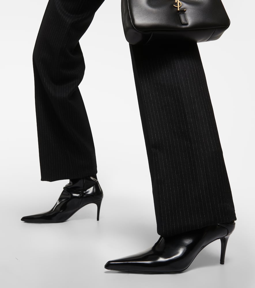 Saint Laurent Hacker 70 leather ankle boots