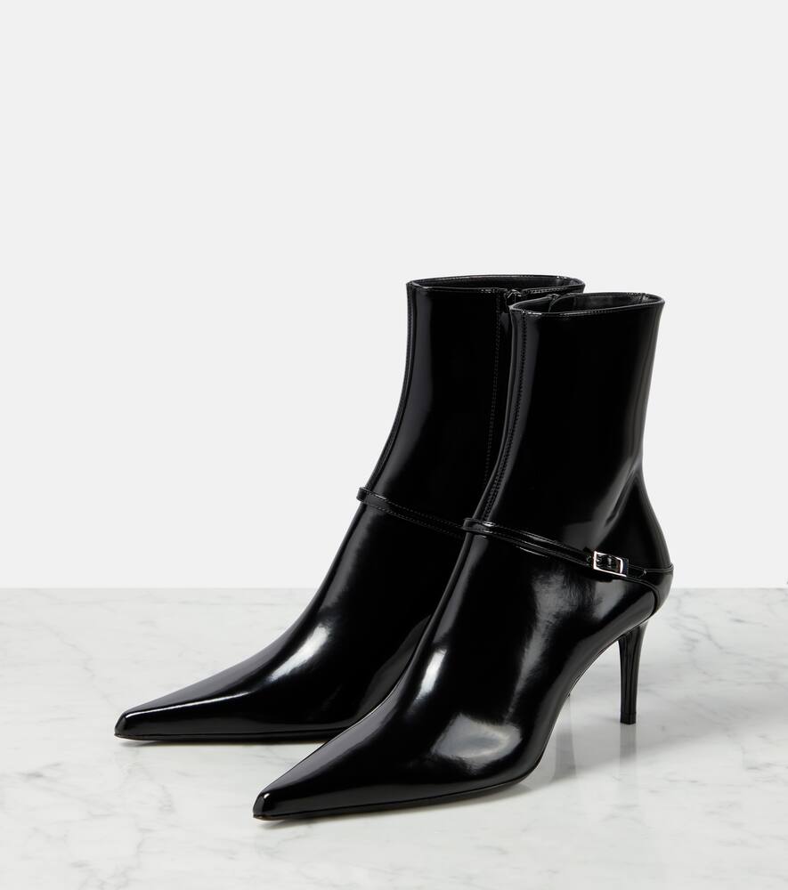 Saint Laurent Hacker 70 leather ankle boots