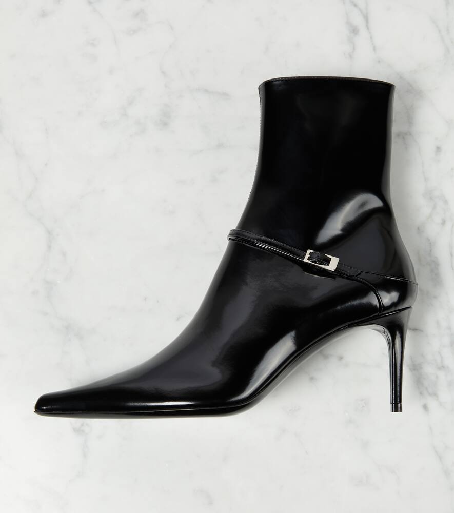Saint Laurent Hacker 70 leather ankle boots