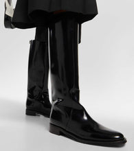Saint Laurent Hunt leather knee-high boots