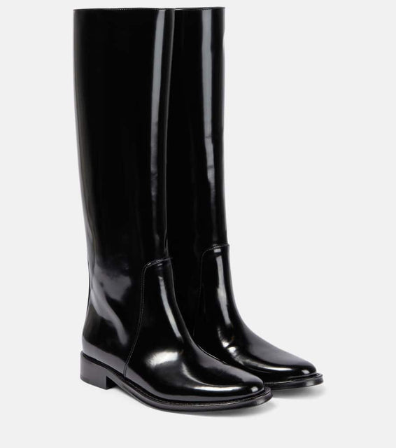 Saint Laurent Hunt leather knee-high boots