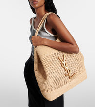 Saint Laurent Icare Maxi raffia tote bag